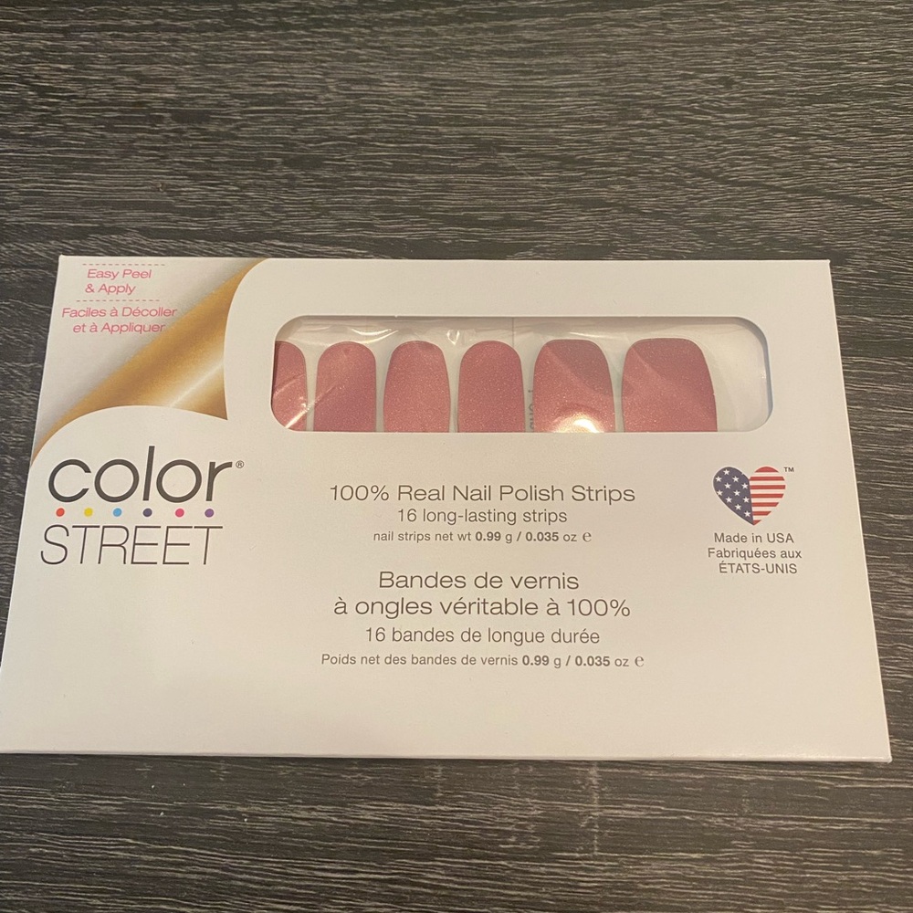 RETIRED Color Street "How You Dune" beautiful mauve color Mani Set!